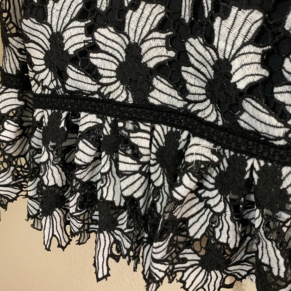 Flower Crochet Peplum Top - Picture 7 of 8